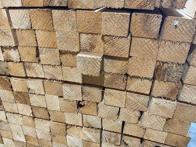 Vuren balk 300x9.6x7.6 cm (40x) - afbeelding 5 van  6