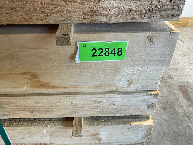 Vuren balk 300x9.6x7.6 cm (40x) - afbeelding 6 van  6