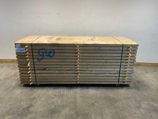 Vuren balk 300x9x6.6 cm (50x) - afbeelding 2 van  7