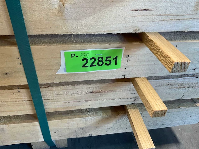 Vuren balk 300x9x6.6 cm (50x) - afbeelding 7 van  7