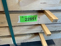 Vuren balk 300x9x6.6 cm (50x) - afbeelding 7 van  7