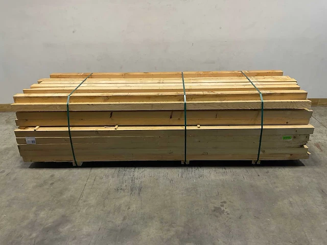 Vuren balk 300x9x6,6 cm (55x) - afbeelding 2 van  6