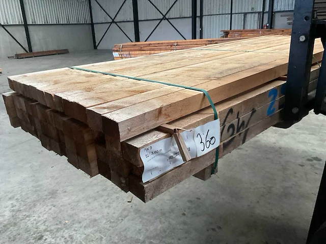 Vuren balk 300x9x7 cm (52x) - afbeelding 3 van  7