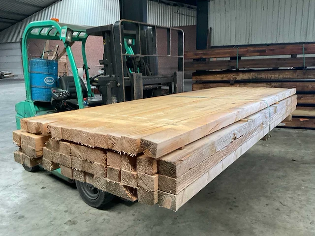 Vuren balk 300x9x7 cm (52x) - afbeelding 4 van  7