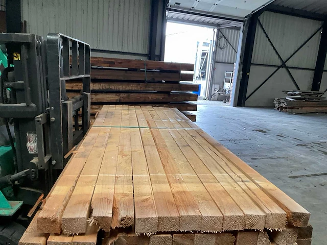 Vuren balk 300x9x7 cm (52x) - afbeelding 7 van  7