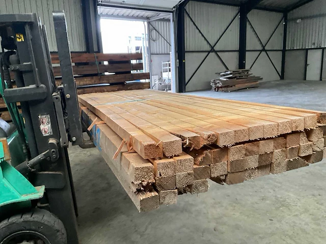 Vuren balk 300x9x7 cm (52x) - afbeelding 6 van  7