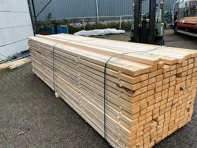 Vuren balk 400x10x5 cm (20x) - afbeelding 2 van  4