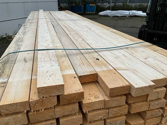 Vuren balk 400x10x5 cm (20x) - afbeelding 3 van  4