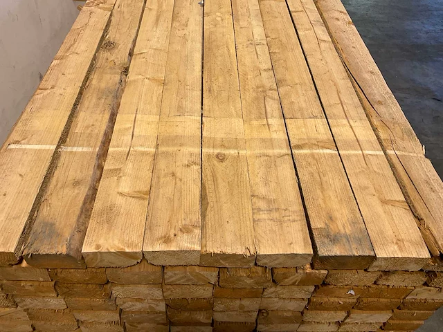 Vuren balk 400x11,8x5,8 cm (74x) - afbeelding 4 van  7