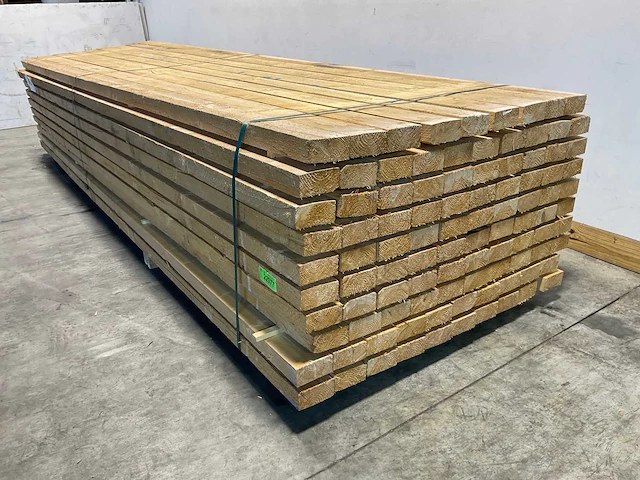 Vuren balk 400x11,8x5,8 cm (74x) - afbeelding 5 van  7