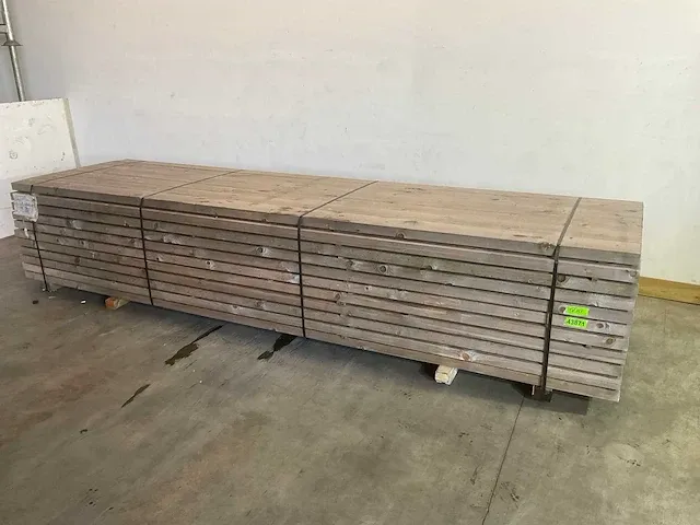 Vuren balk 400x15x5,5 cm (8x) - afbeelding 2 van  6