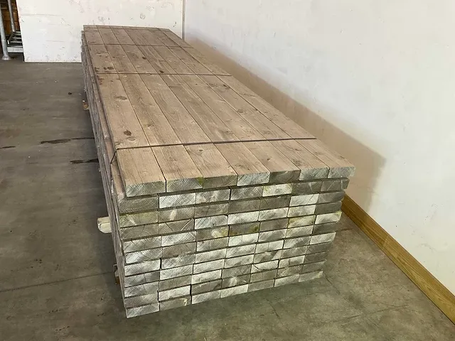 Vuren balk 400x15x5,5 cm (8x) - afbeelding 3 van  6