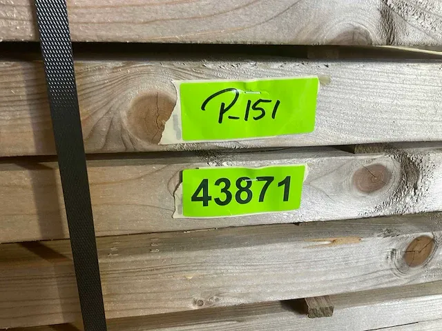 Vuren balk 400x15x5,5 cm (8x) - afbeelding 6 van  6