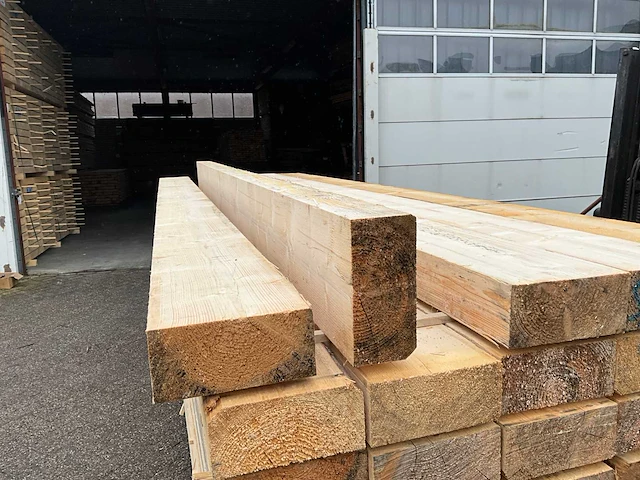 Vuren balk 400x23,5x10,8 cm (6x) - afbeelding 2 van  3