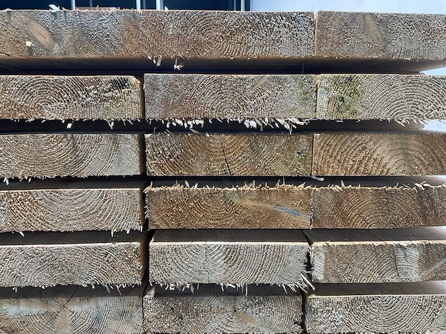Vuren balk 400x25,5x6,6 cm (15x) - afbeelding 6 van  7