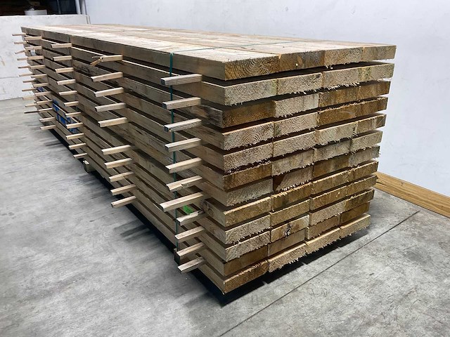 Vuren balk 400x25,5x6,6 cm (15x) - afbeelding 5 van  7