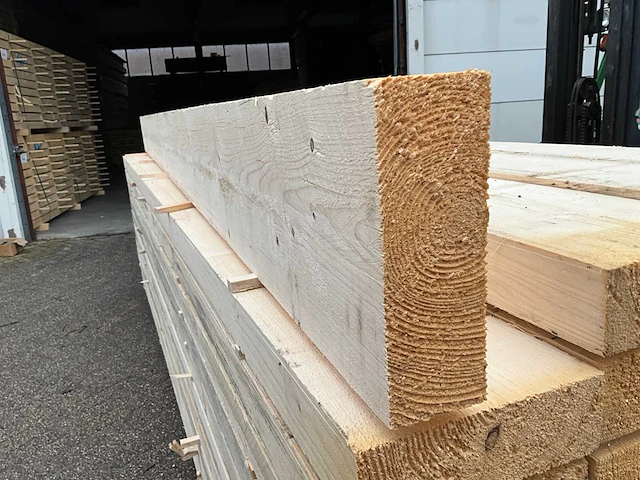 Vuren balk 400x25x8,8cm (10x) - afbeelding 2 van  5