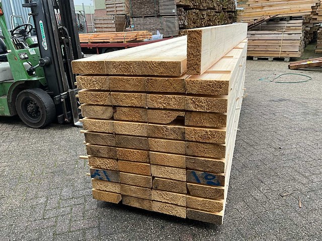 Vuren balk 400x25x8,8cm (6x) - afbeelding 3 van  5