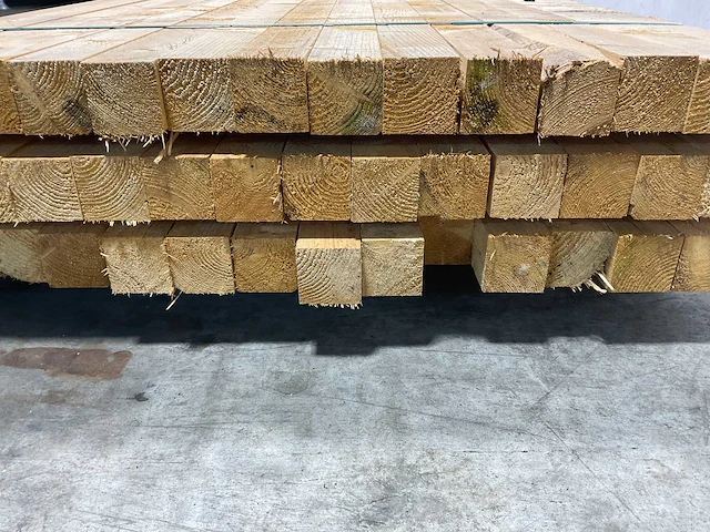 Vuren balk 400x6,7x6,7 cm (46x) - afbeelding 6 van  7