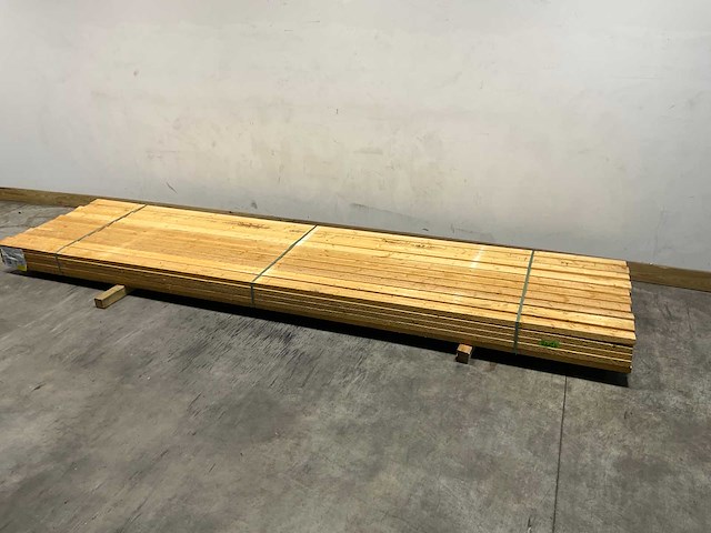 Vuren balk 420x10x3,2 cm (50x) - afbeelding 1 van  6