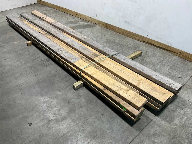 Vuren balk 420x15x6 cm (12x) - afbeelding 2 van  6