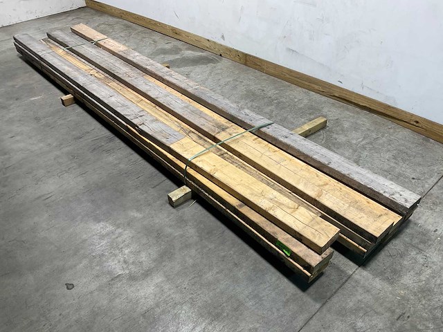 Vuren balk 420x15x6 cm (12x) - afbeelding 2 van  6