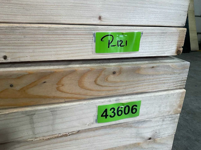 Vuren balk 420x20x6 cm (15x) - afbeelding 6 van  6