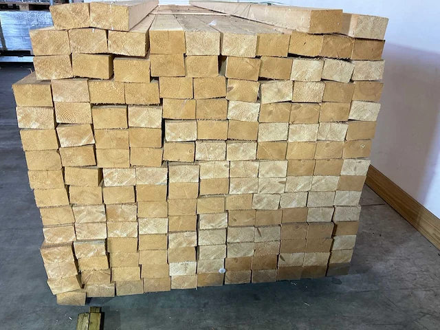 Vuren balk 450x10x6.5 cm (25x) - afbeelding 3 van  6