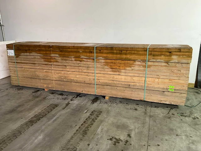 Vuren balk 450x12,5x6,3 cm (32x) - afbeelding 1 van  5