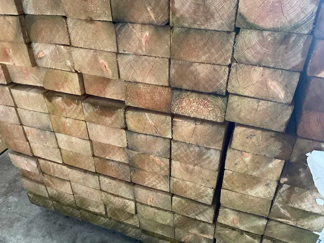 Vuren balk 450x12,5x6,3 cm (32x) - afbeelding 4 van  5