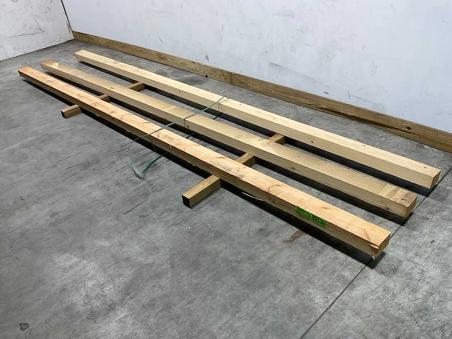 Vuren balk 450x12,5x7,5 cm (3x) - afbeelding 1 van  5