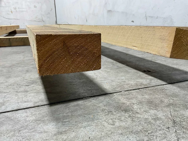 Vuren balk 450x12,5x7,5 cm (3x) - afbeelding 4 van  5