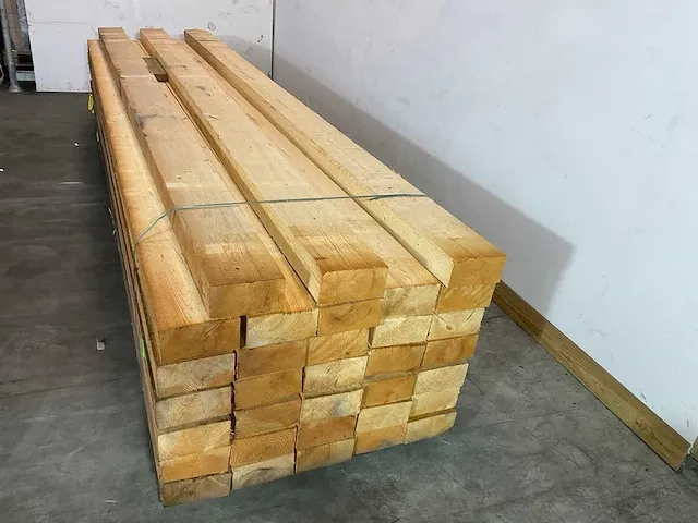 Vuren balk 450x20x10 cm (5x) - afbeelding 2 van  5