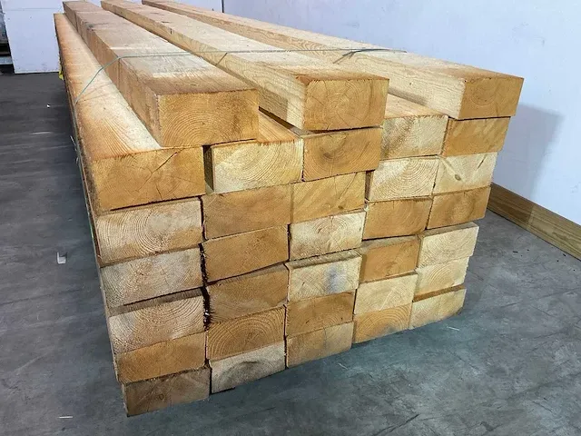 Vuren balk 450x20x10 cm (5x) - afbeelding 3 van  5
