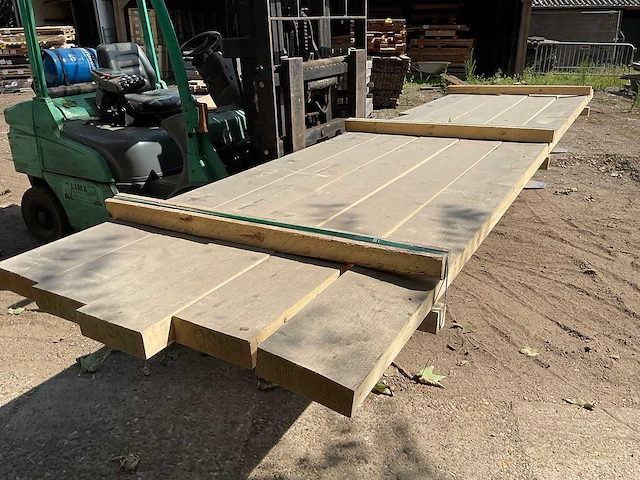 Vuren balk 450x21x7 cm (5x) - afbeelding 2 van  3