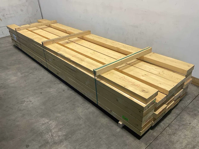 Vuren balk 450x22.5x7.5 cm (10x) - afbeelding 1 van  6
