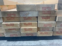 Vuren balk 450x22.5x7.5 cm (10x) - afbeelding 5 van  6