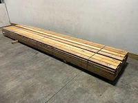 Vuren balk 480x12,5x5 cm (26x) - afbeelding 1 van  5