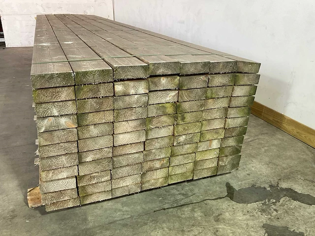 Vuren balk 480x15x5,2 cm (13x) - afbeelding 2 van  5