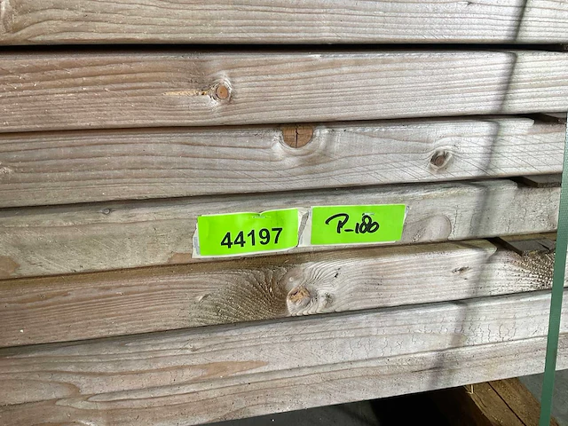 Vuren balk 480x15x5,2 cm (13x) - afbeelding 5 van  5