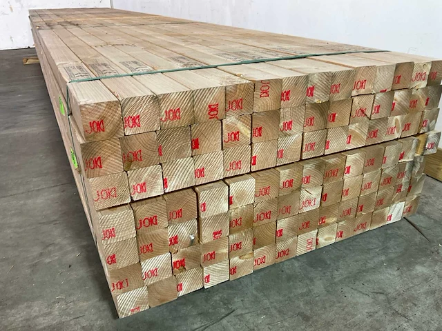Vuren balk 480x7.5x7.5 cm (22x) - afbeelding 4 van  6