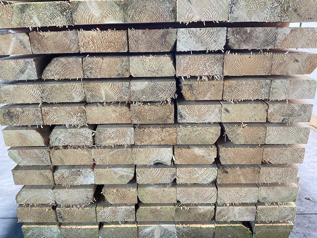 Vuren balk 500x13,2x6,6 cm (25x) - afbeelding 5 van  6