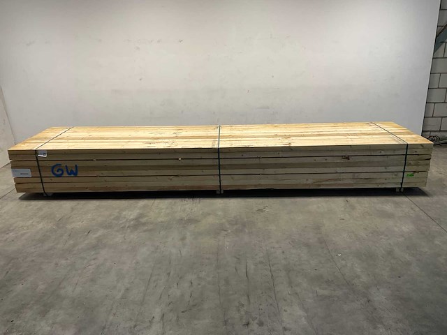 Vuren balk 500x13x6,5 cm (20x) - afbeelding 2 van  7