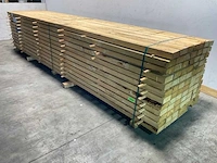Vuren balk 500x15.2x6.6 cm (15x) - afbeelding 1 van  6