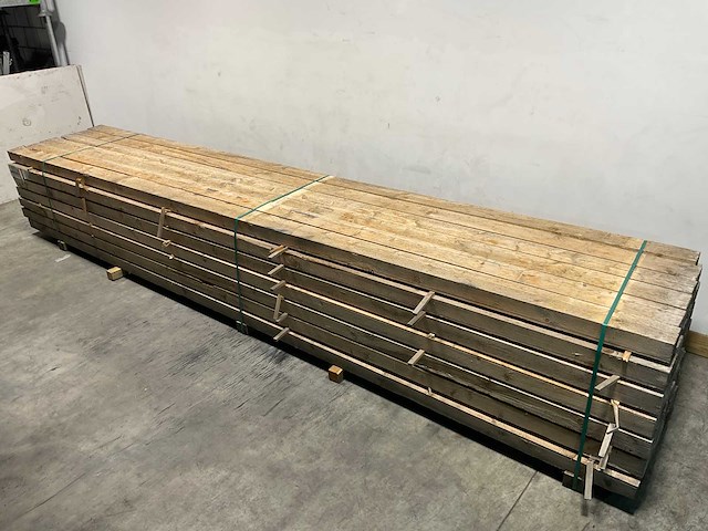 Vuren balk 500x15x8,5 cm (15x) - afbeelding 2 van  5