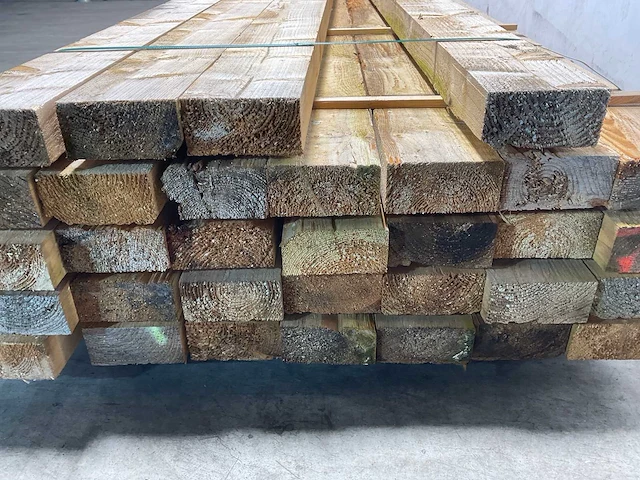 Vuren balk 500x16x8 cm (14x) - afbeelding 6 van  7