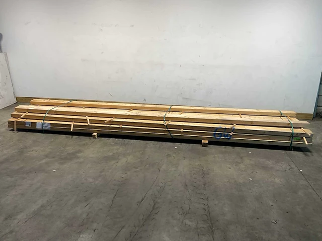 Vuren balk 500x17.5x6.5 cm (18x) - afbeelding 2 van  5