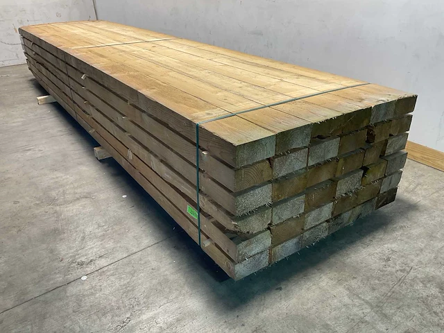 Vuren balk 500x19.5x9.5 cm (15x) - afbeelding 3 van  6