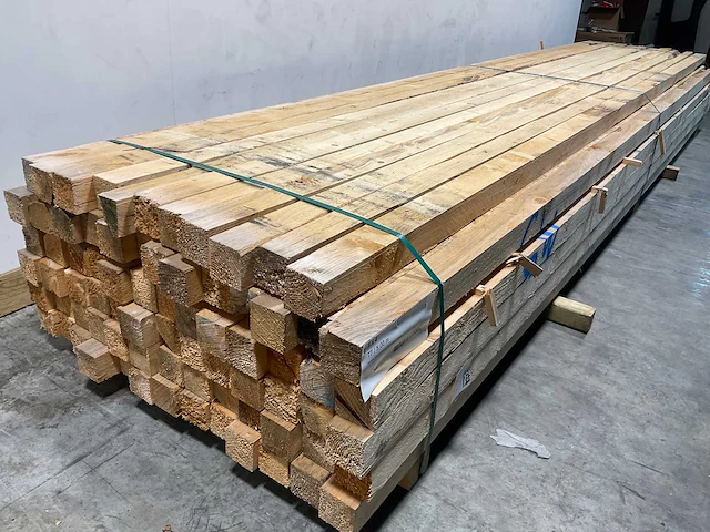 Vuren balk 500x8x8 cm (20x) - afbeelding 2 van  6