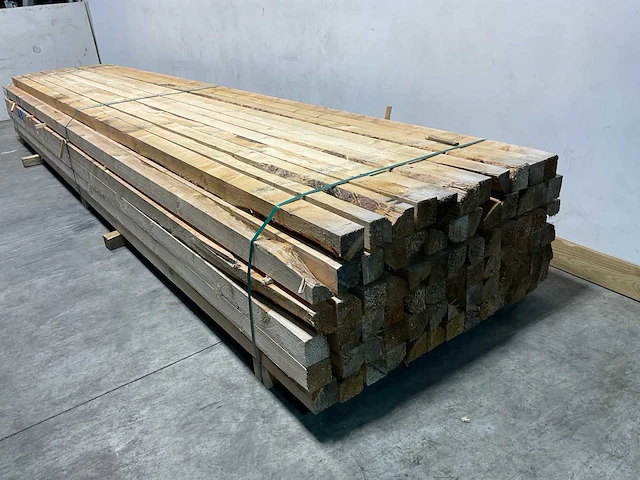 Vuren balk 500x8x8 cm (20x) - afbeelding 3 van  6